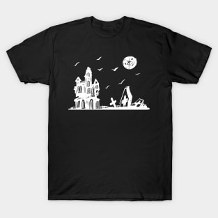 Creepy Halloween Castle T-Shirt